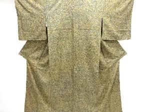 花模様手織り紬着物